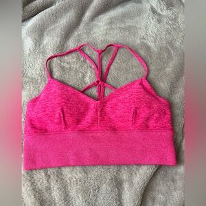 ALO Yoga Pink Strappy Sports Bra